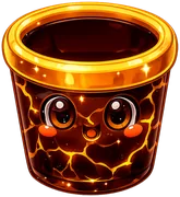 The Lava Lamp bucket, won by finishing Caramel Crater